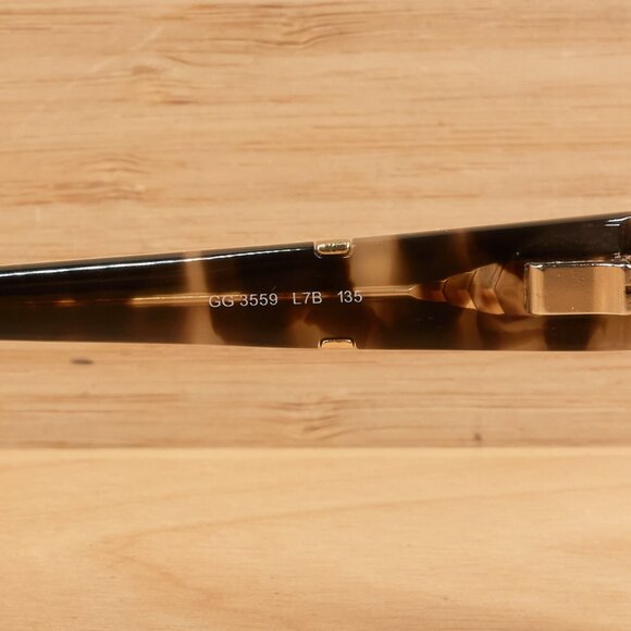 Gucci GG3559 L7B Glasses / Tortoise Ivory Frame / Gold GG Logo / Made in Italy - Picture 9 of 10